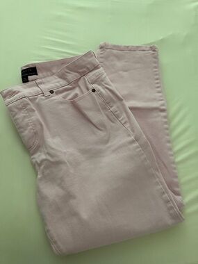 Talbots Straight-Leg Jeans in Light Pink